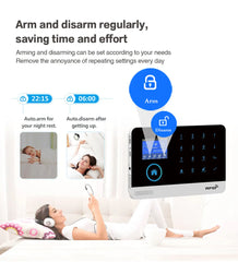 4G WiFi Alarm System for Home Security Compatible with Alexa, Tuya App Control No Monthly Fees