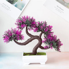 Plastic Bonsai Plant – Small Potted Tree for Home &amp; Table Décor