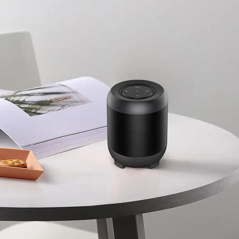 Desktop Speaker Deep Bass Small Wireless Speaker With Voice Control Desktop Smart Wireless Speaker For Backpacking Home Parties