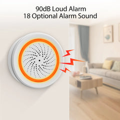 Tuya Zigbee USB Sound Light Sensor Smart Alarm Siren Offers 90dB Security Protection and Remote Control System