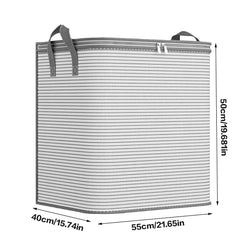 Large Capacity Quilts Storage Bags with Lids and Reinforced Handle Bags for Bedding and Clothes Organization