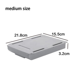 Hidden Storage Box Desk Storage Drawer Self-Adhesive Plastic Table Storage Holder Simple Sundries Cosmetics Stationery Organizer