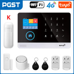 4G WiFi Alarm System for Home Security Compatible with Alexa, Tuya App Control No Monthly Fees