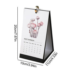 Desk Calendar 2025 Floral Standing Calendar Work Calendar Personal Daily Planner Calendar School Supplies For Home Desk For Easy