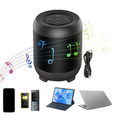 Desktop Speaker Deep Bass Small Wireless Speaker With Voice Control Desktop Smart Wireless Speaker For Backpacking Home Parties