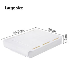 Hidden Storage Box Desk Storage Drawer Self-Adhesive Plastic Table Storage Holder Simple Sundries Cosmetics Stationery Organizer