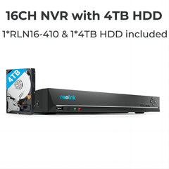 Reolink 8CH 4K Security Camera System 8MP IP Cameras Kit with Zoom 16-Channel 24/7 Reliable Video Recording 8-Channel PoE NVR