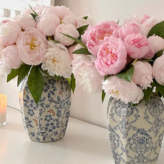 Chinese Style Ceramic Vase Home Desktop Desktop Accessories Living Room Flower Arrangement Elegant Tabletop Ceramic Vase