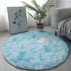 Super Soft Plush Round Rug – Fluffy White Carpet for Home &amp; Bedroom Decor