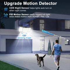 Solar Outdoor Light – 328/348 LED Super Bright Motion Sensor Wall Lamp