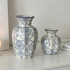 Chinese Style Ceramic Vase Home Desktop Desktop Accessories Living Room Flower Arrangement Elegant Tabletop Ceramic Vase