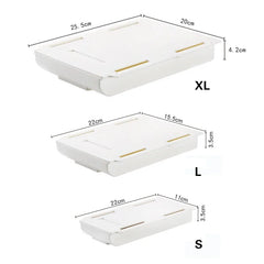Hidden Storage Box Desk Storage Drawer Self-Adhesive Plastic Table Storage Holder Simple Sundries Cosmetics Stationery Organizer