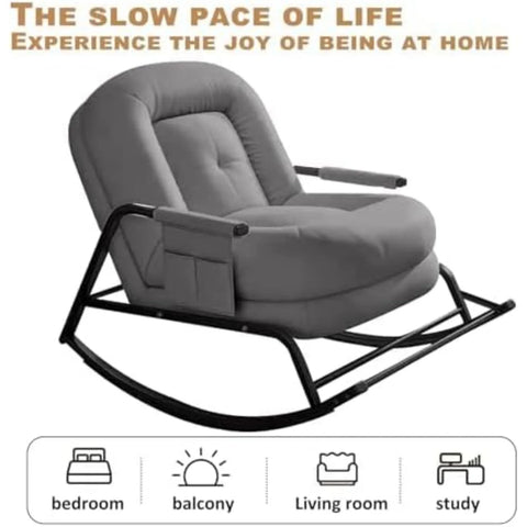 Recliner Chair,Living Room Furniture,Rocking Chair,Reading for Adults,Sofa Chair,Adjustable Reclining Chair w/ Arm for Living