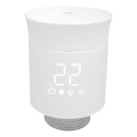 Smart Thermostatic Radiator Valve Weekly Programmable Digital Radiator Valve for Zigbee Temperature Adjustment Supports Voice