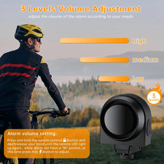 WSDCAM 110dB Loud Anti Theft Vibration Sensor Alarm USB Charging Remote Control 110 dB Bike Motorcycle Alarm Security Protection