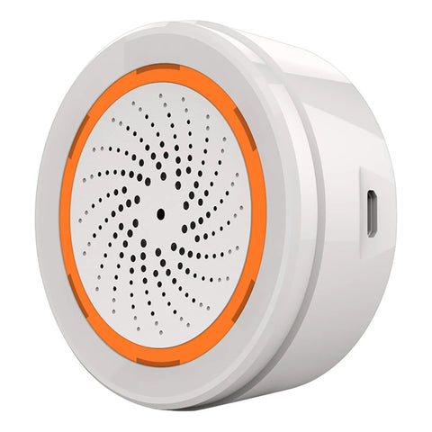 Tuya Zigbee USB Sound Light Sensor Smart Alarm Siren Offers 90dB Security Protection and Remote Control System