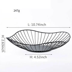 Multi-Size Iron Fruit Basket Durable Metal Wire Storage Bowl for Eggs Snacks Bread Dining Table Indoor Cosmetics Storage Basket