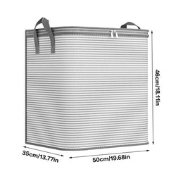 Large Capacity Quilts Storage Bags with Lids and Reinforced Handle Bags for Bedding and Clothes Organization
