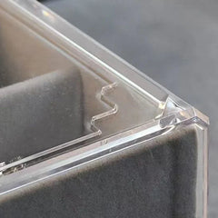 Velvet Acrylic Jewelry Organizer With 3 Drawers Stackable Display Storage Earrings Necklace Bracelets Box Holder Case For Women